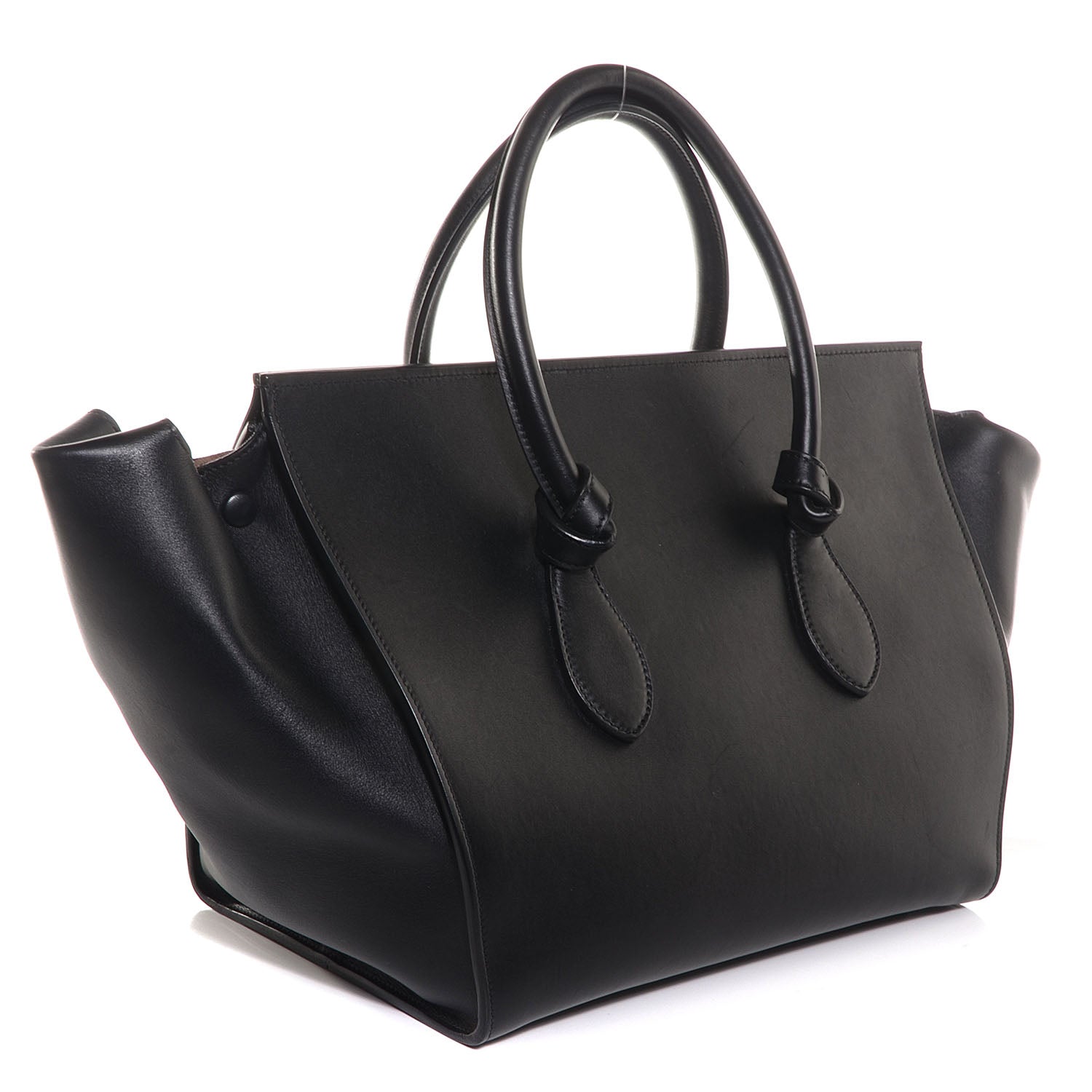 Celine Smooth Calfskin Large Tie Knot Tote Black 4 of 28