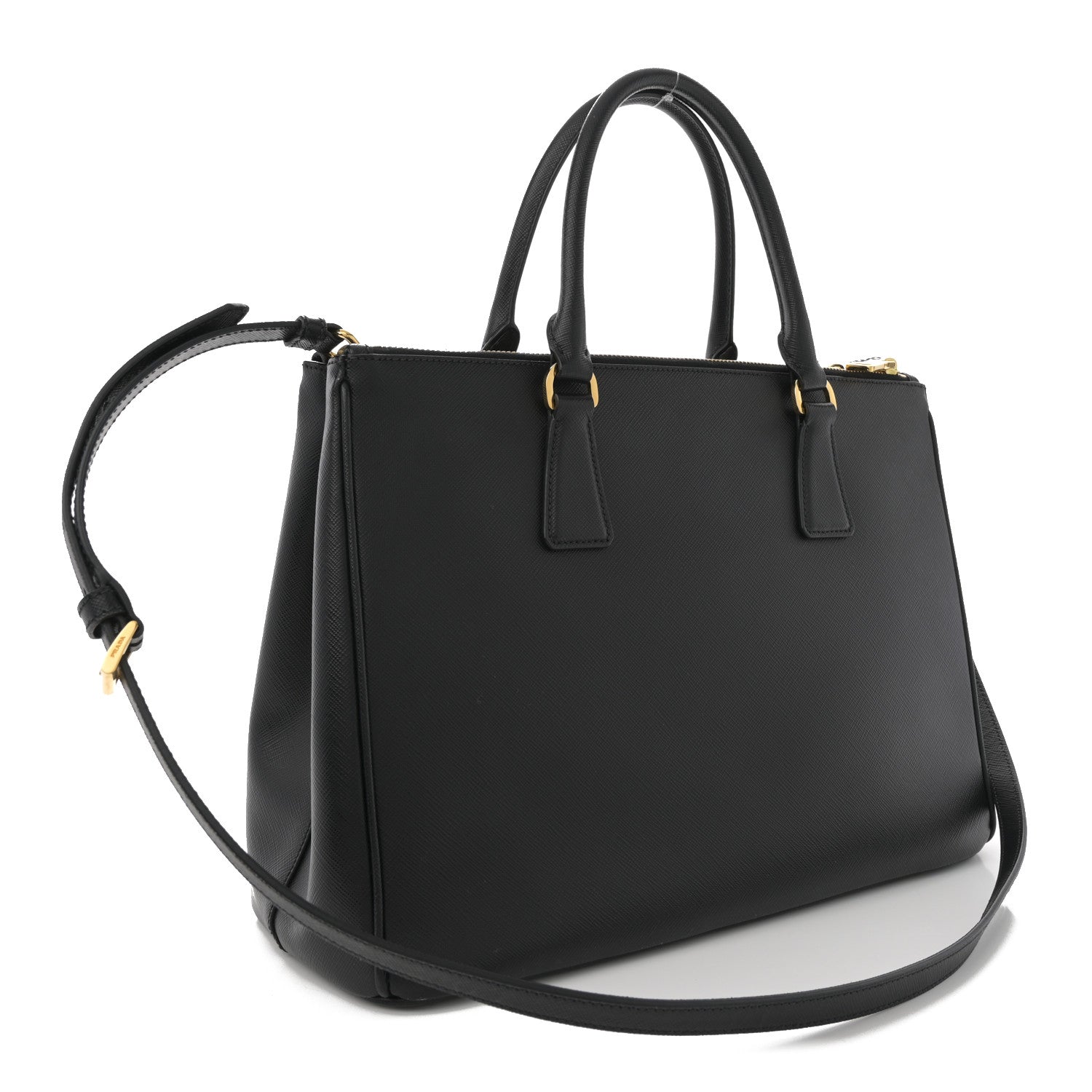 Prada Saffiano Lux Large Galleria Double Zip Tote Black 2 of 9