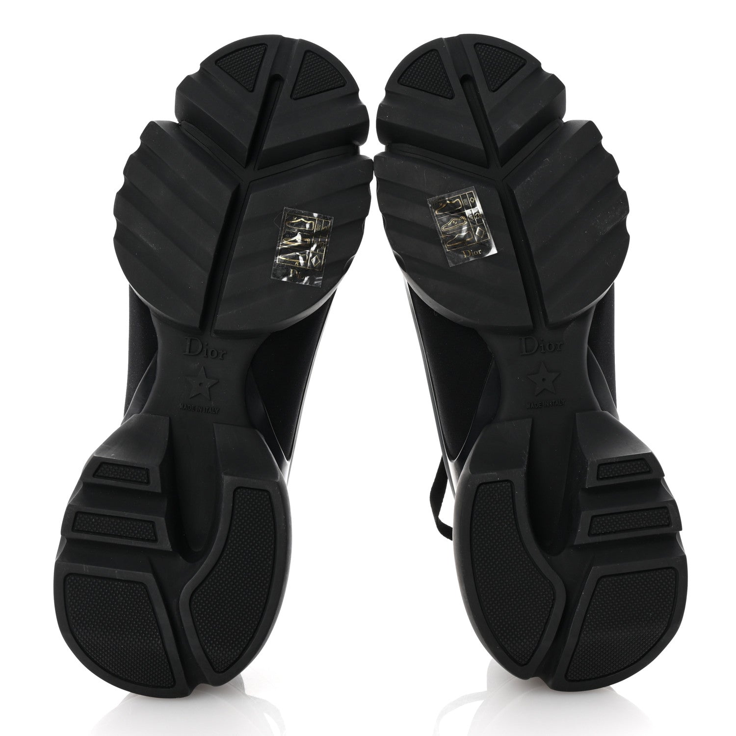 Christian Dior Neoprene Rubber Womens D-Connect Sneakers 38 Black 6 of 9