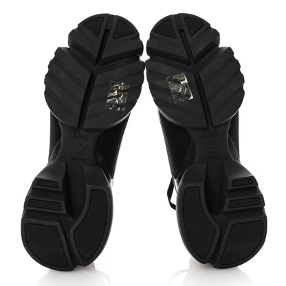 Christian Dior Neoprene Rubber Womens D-Connect Sneakers 38 Black 6 of 9
