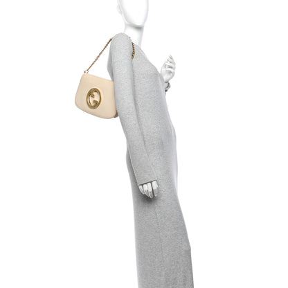 Gucci Roxy Calfskin Blondie Chain Shoulder Flap Bag Mystic White 2 of 11