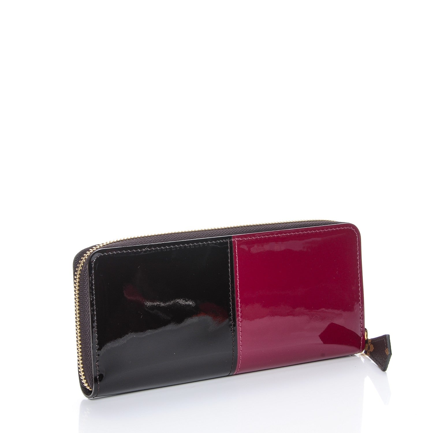 Louis Vuitton Patent Miroir Clemence Wallet Magenta Black 3 of 7