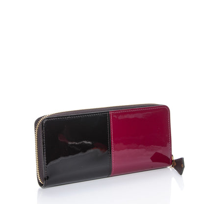 Louis Vuitton Patent Miroir Clemence Wallet Magenta Black 3 of 7