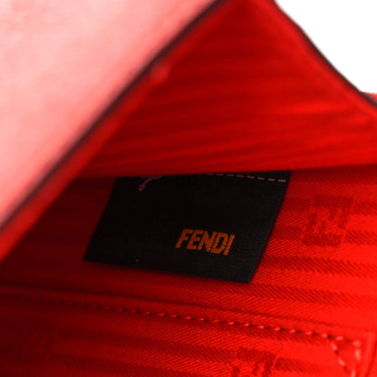 Fendi Vitello Elite Flamingo Demi Jour Shoulder Bag Papavero 8 of 11