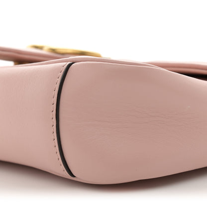 Gucci Calfskin Matelasse Mini GG Marmont Shoulder Bag Perfect Pink 11 of 15