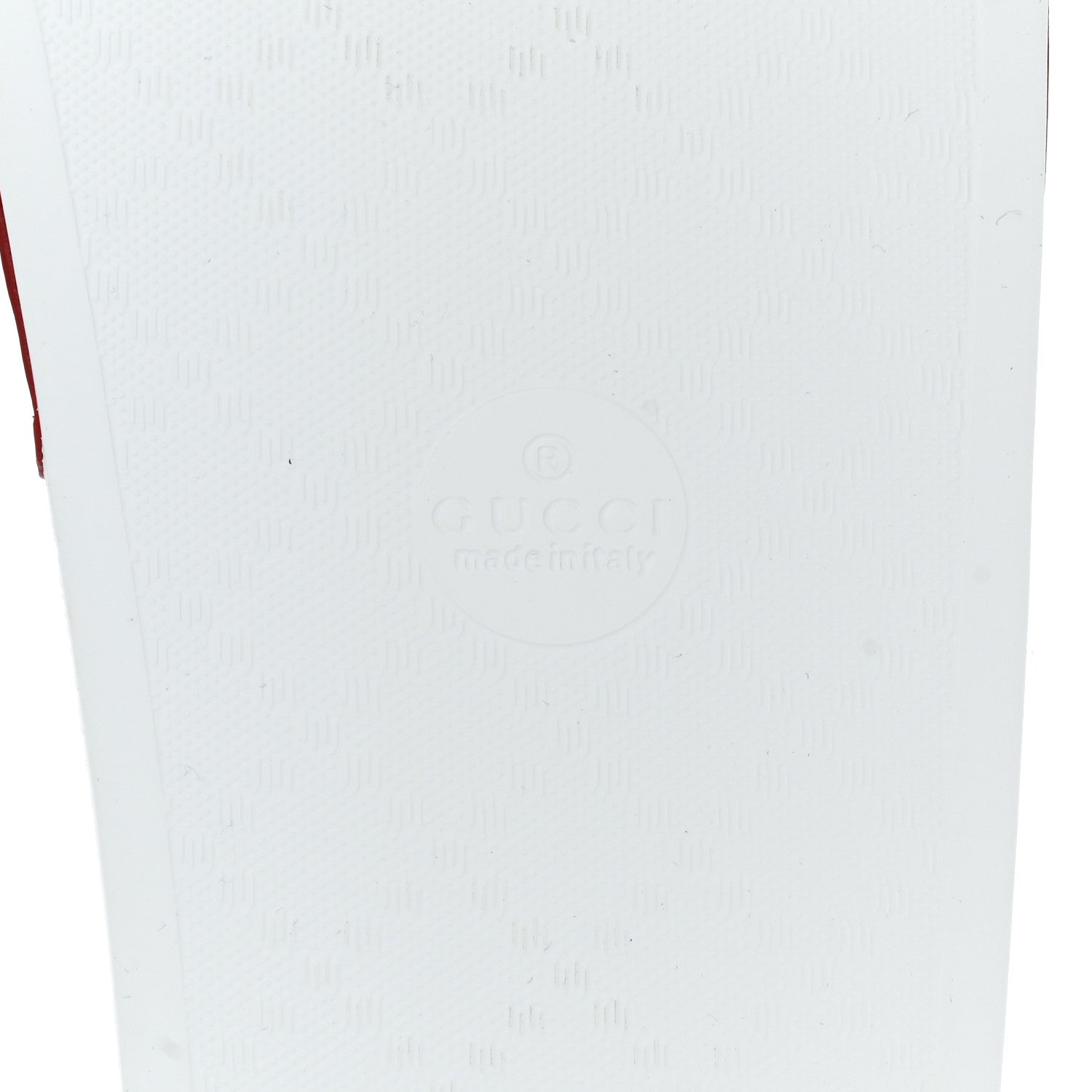 Gucci Canvas Sylvie Stripe Logo Mens Pursuit Slide Sandals 7 Mystic White Hibiscus Red Maritime 6 of 8