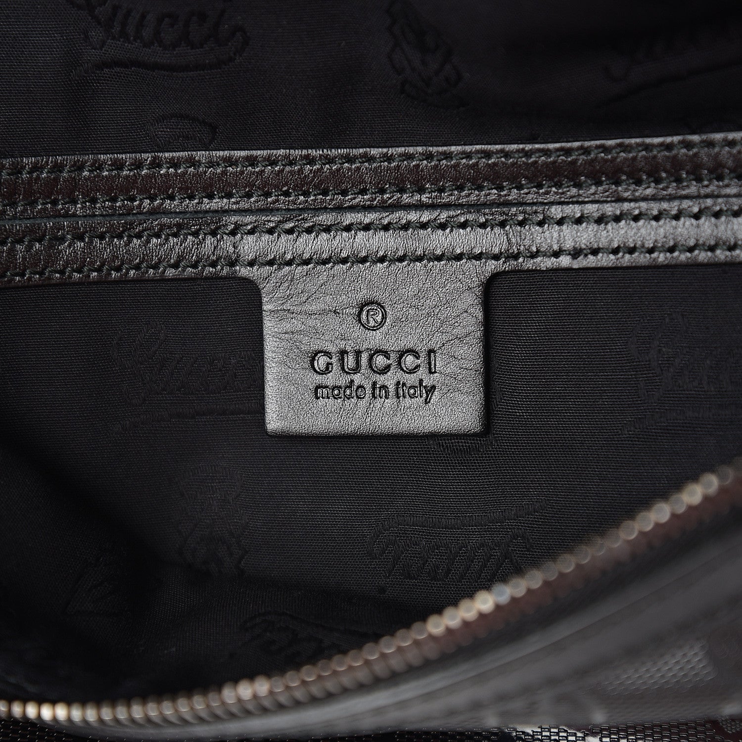 Gucci Imprime Monogram Belt Bag Black 5 of 9
