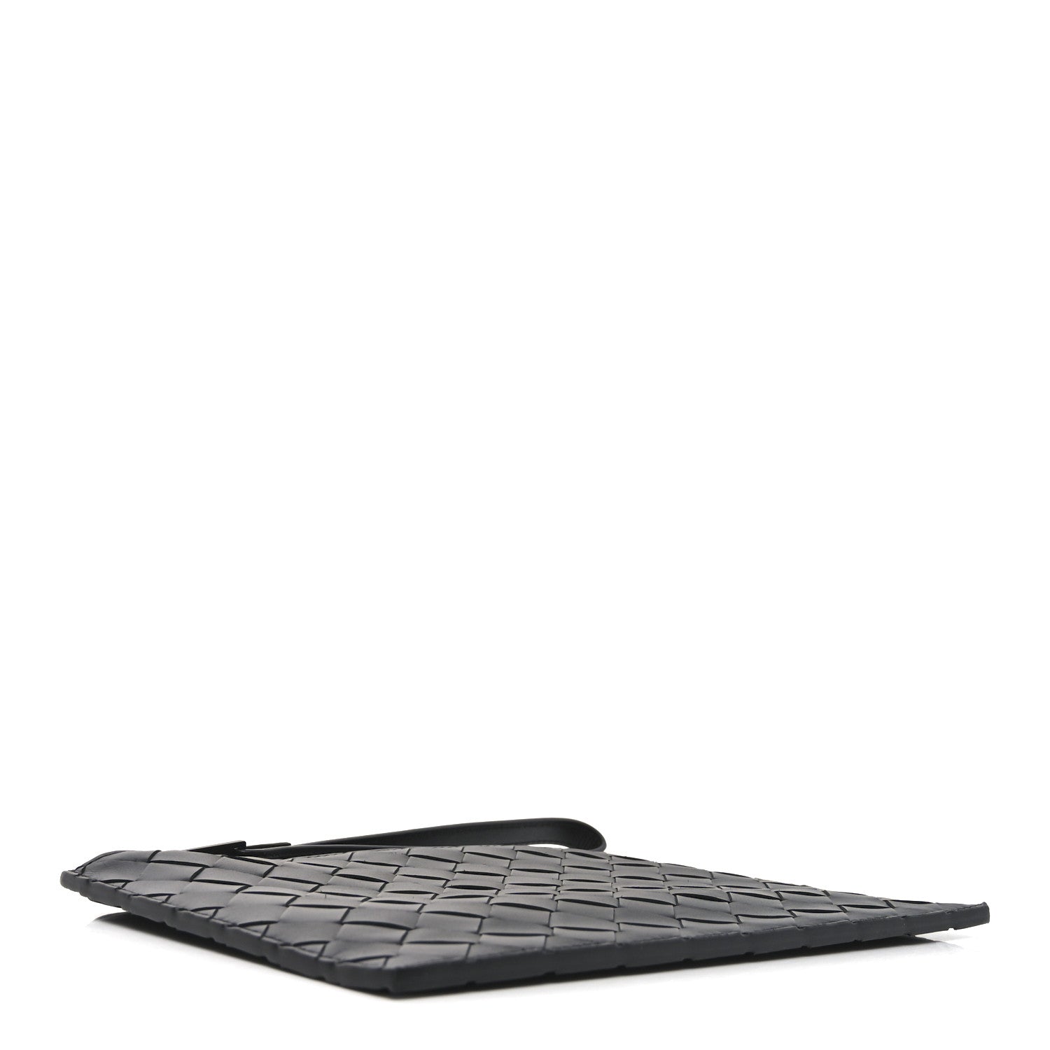 Bottega Veneta Nappa Intrecciato Wristlet Zip Wallet Black 4 of 6