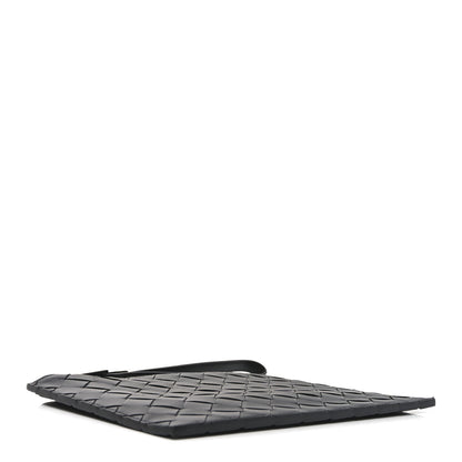 Bottega Veneta Nappa Intrecciato Wristlet Zip Wallet Black 4 of 6