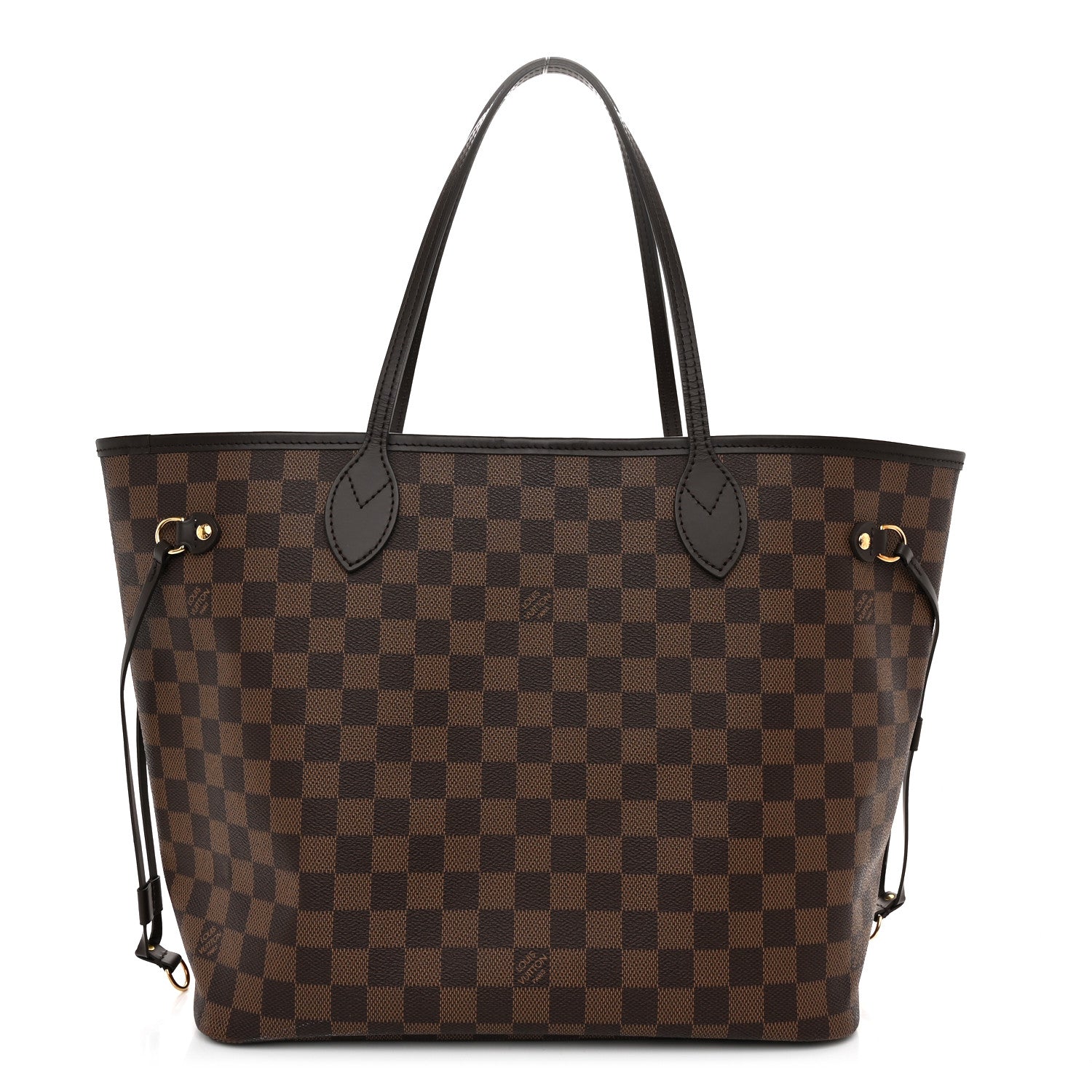 Louis Vuitton Damier Ebene Neo Neverfull MM Rose Ballerine 1 of 9