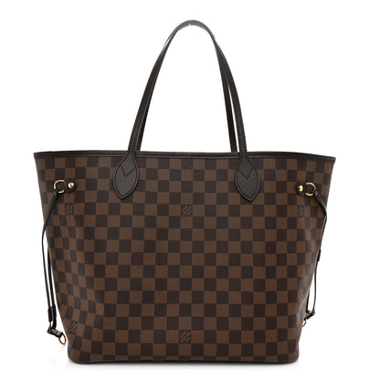 Louis Vuitton Damier Ebene Neo Neverfull MM Rose Ballerine 1 of 9