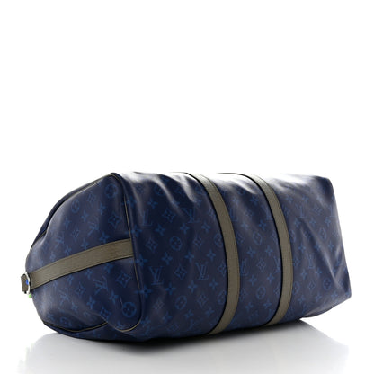 Louis Vuitton Monogram Outdoor Keepall Bandouliere 45 Pacific Blue 3 of 9