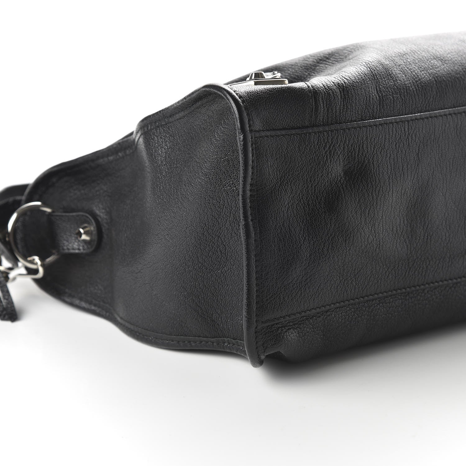 Balenciaga Chevre Silver Metallic Edge Hardware City Black 7 of 11