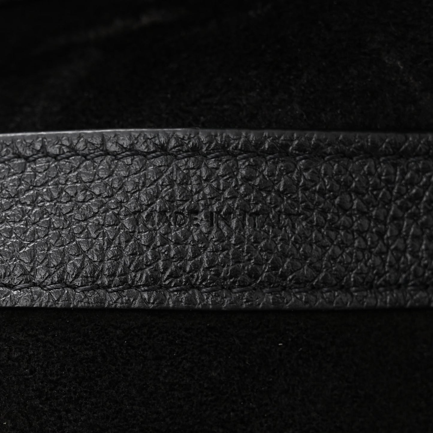 Grained Calfskin Small Folded Cabas Black