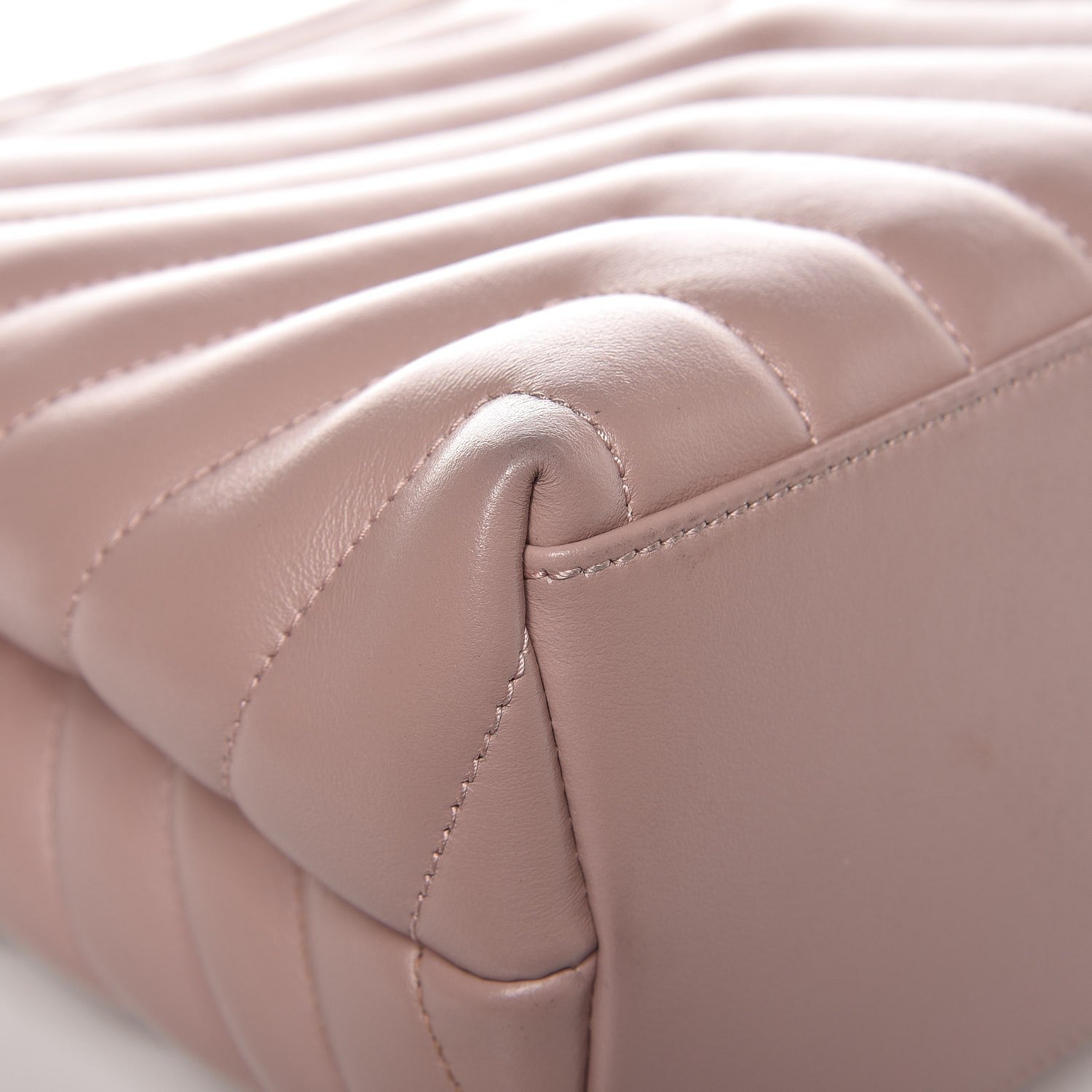 Saint Laurent Calfskin Y Quilted Monogram Medium Loulou Chain Satchel Rose Antic 11 of 14