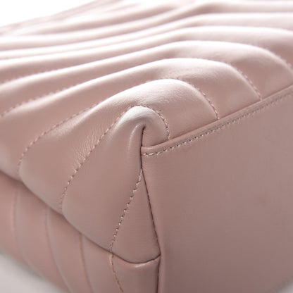 Saint Laurent Calfskin Y Quilted Monogram Medium Loulou Chain Satchel Rose Antic 11 of 14