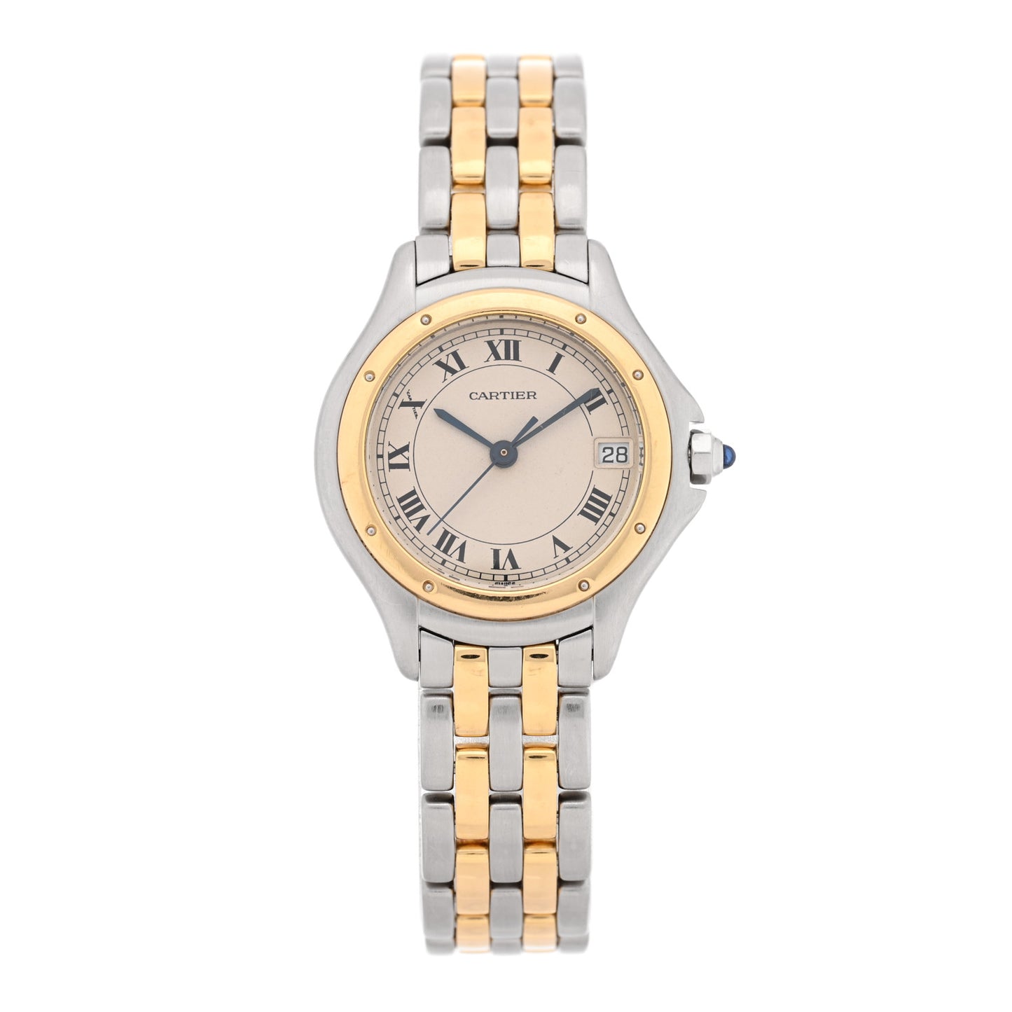 Stainless Steel 18K Yellow Gold 26mm Cougar Quartz Watch