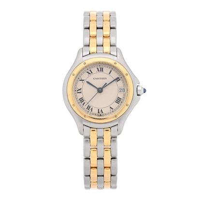 Cartier Stainless Steel 18K Yellow Gold 26mm Cougar Quartz Watch 1 of 4