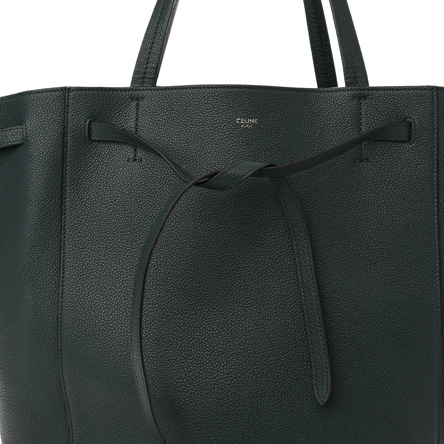 Celine Soft Grained Calfskin Medium Belt Cabas Phantom Amazone 7 of 9