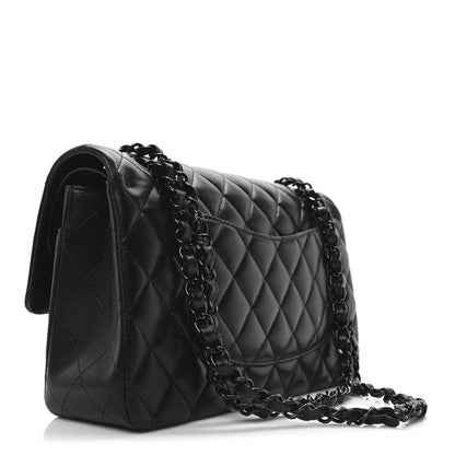 Chanel Lambskin Quilted Medium Double Flap So Black 3 of 10
