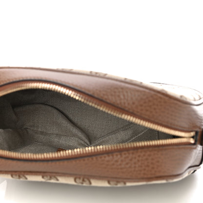 Gucci Monogram Mini Bree Messenger Bag Beige Tabacco 5 of 12