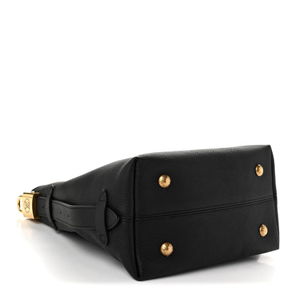 Louis Vuitton Grained Calfskin Low Key Hobo PM Black 5 of 10