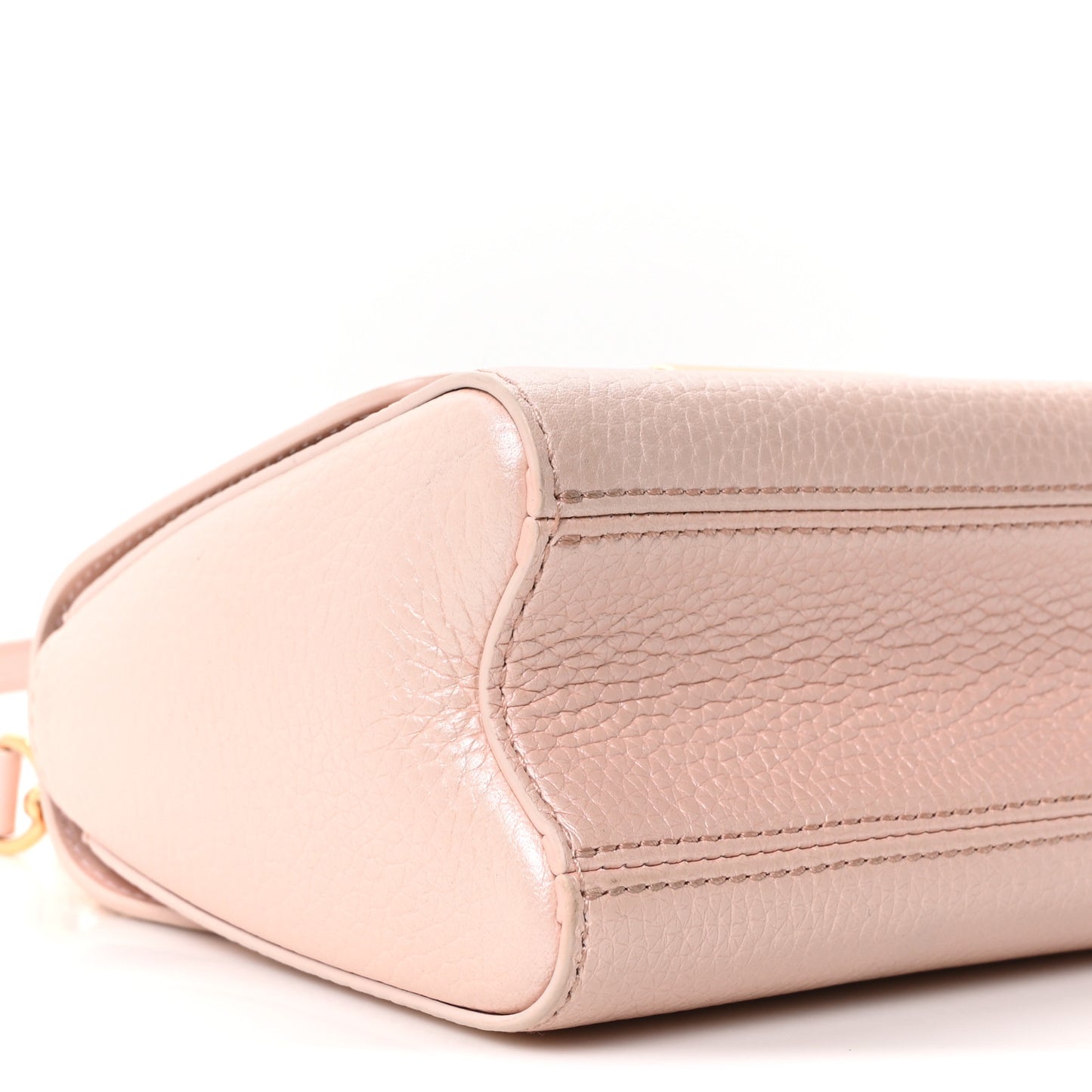 Iridescent Grained Calfskin Summer Splash Twist PM Pink