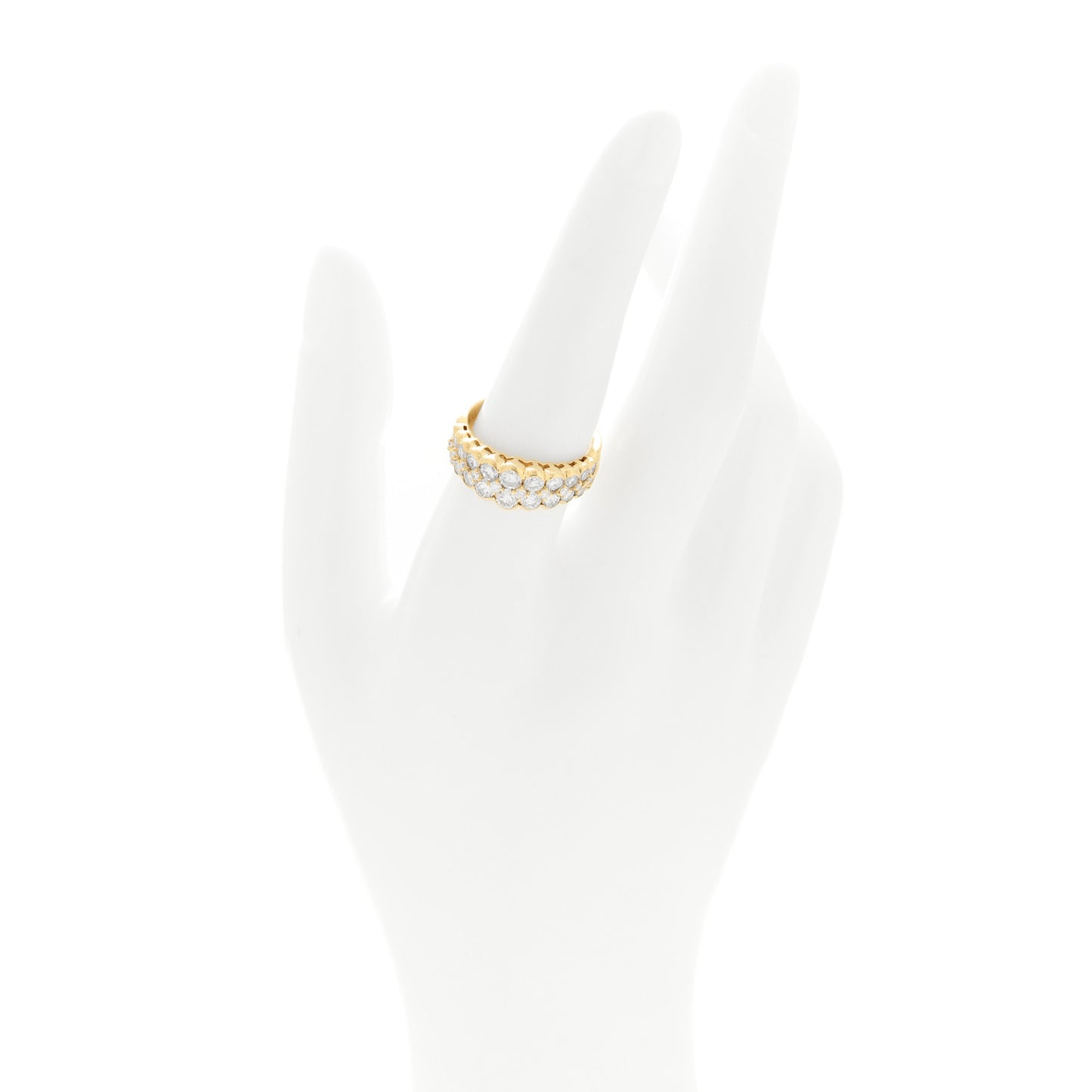 18K Yellow Gold Diamond 1.83ctw Ring  56 7.5