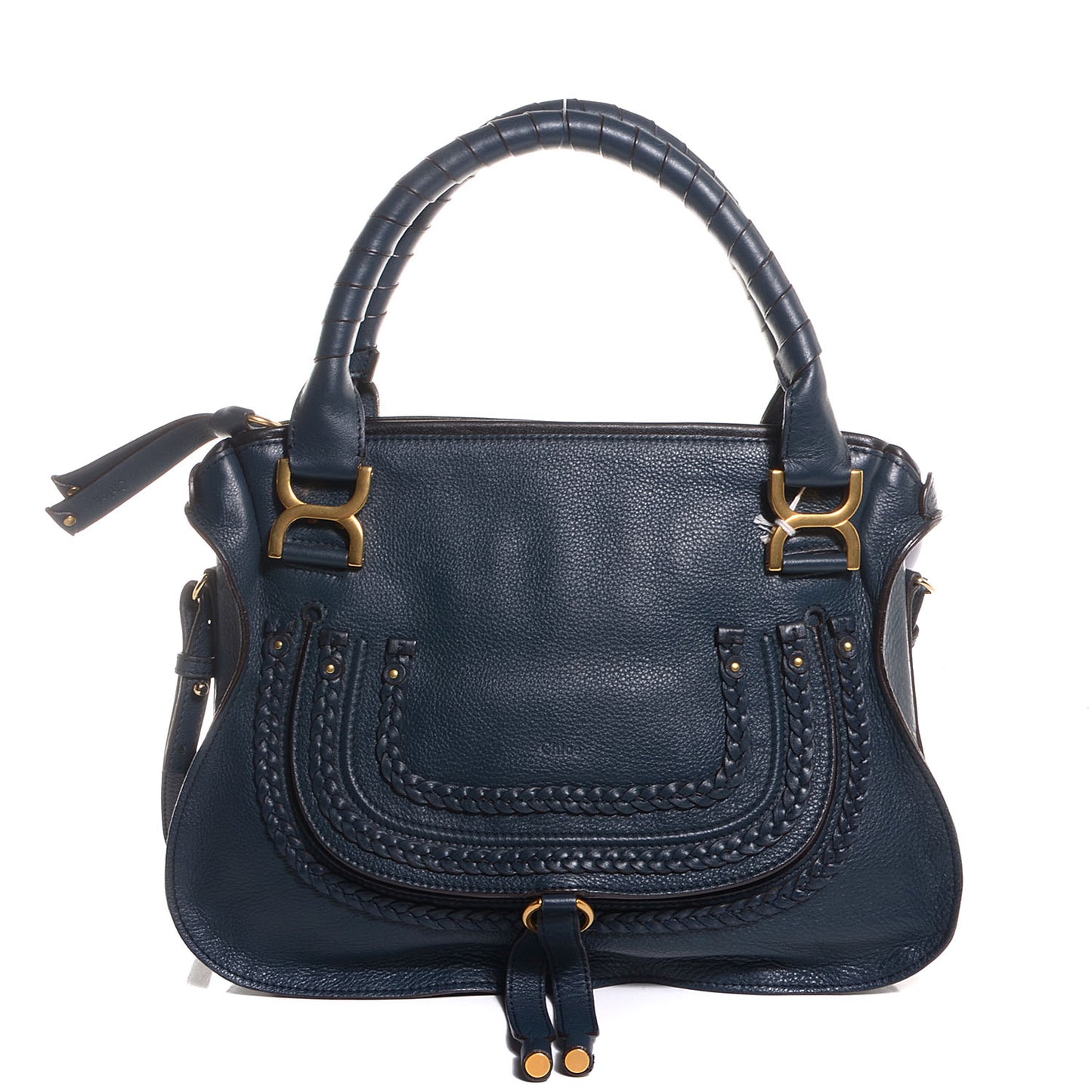 Calfskin Braided Medium Marcie Satchel Overseas
