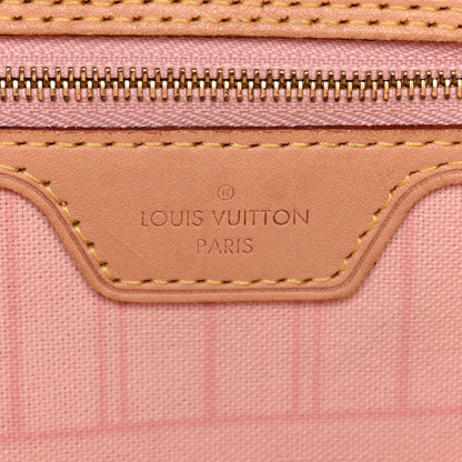 Louis Vuitton Damier Azur Neo Neverfull MM Rose Ballerine 6 of 12