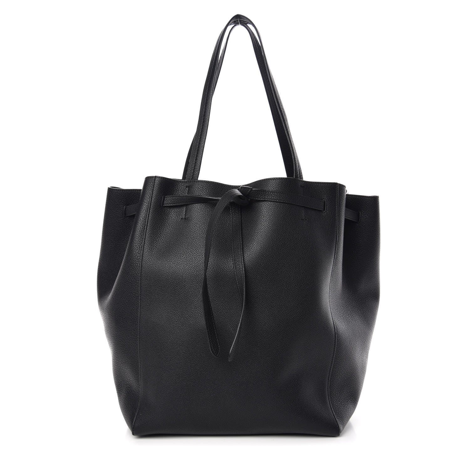 Celine Soft Grained Calfskin Medium Belt Cabas Phantom Black 1 of 8