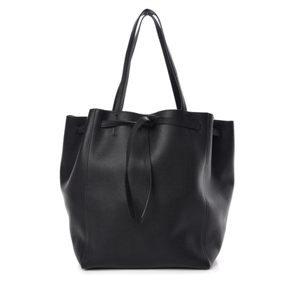 Celine Soft Grained Calfskin Medium Belt Cabas Phantom Black 1 of 8