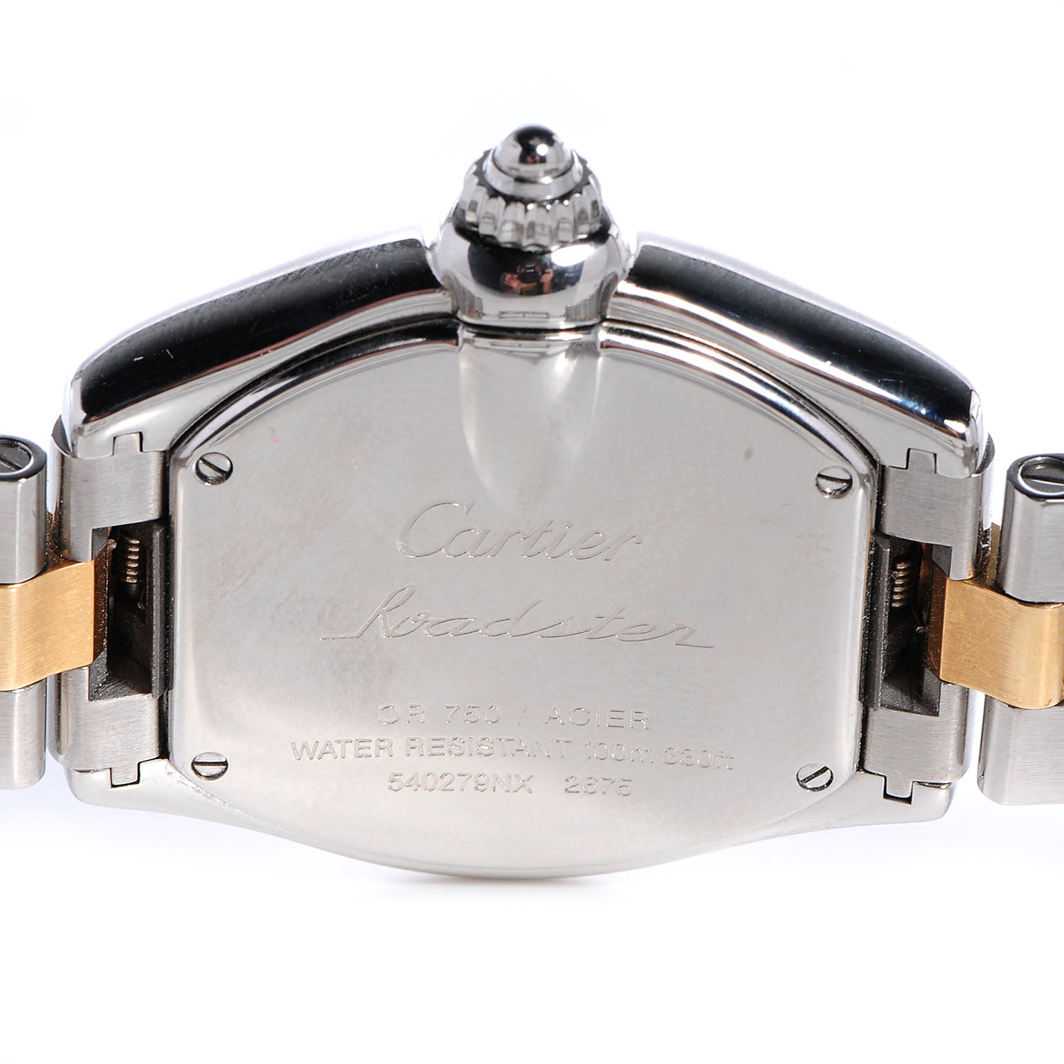 Cartier Stainless Steel 18K Yellow Gold 31mm Roadster Quartz Watch 4 of 5