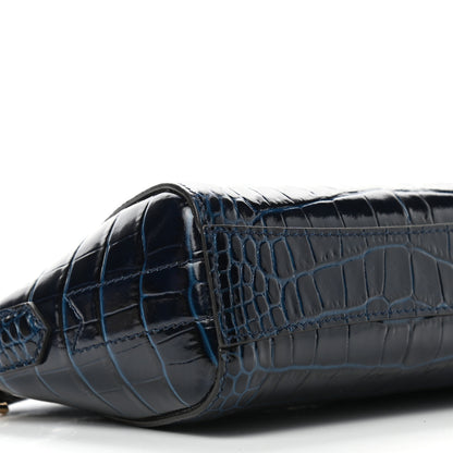 Givenchy Calfskin Crocodile Embossed Nano Antigona Navy 7 of 8