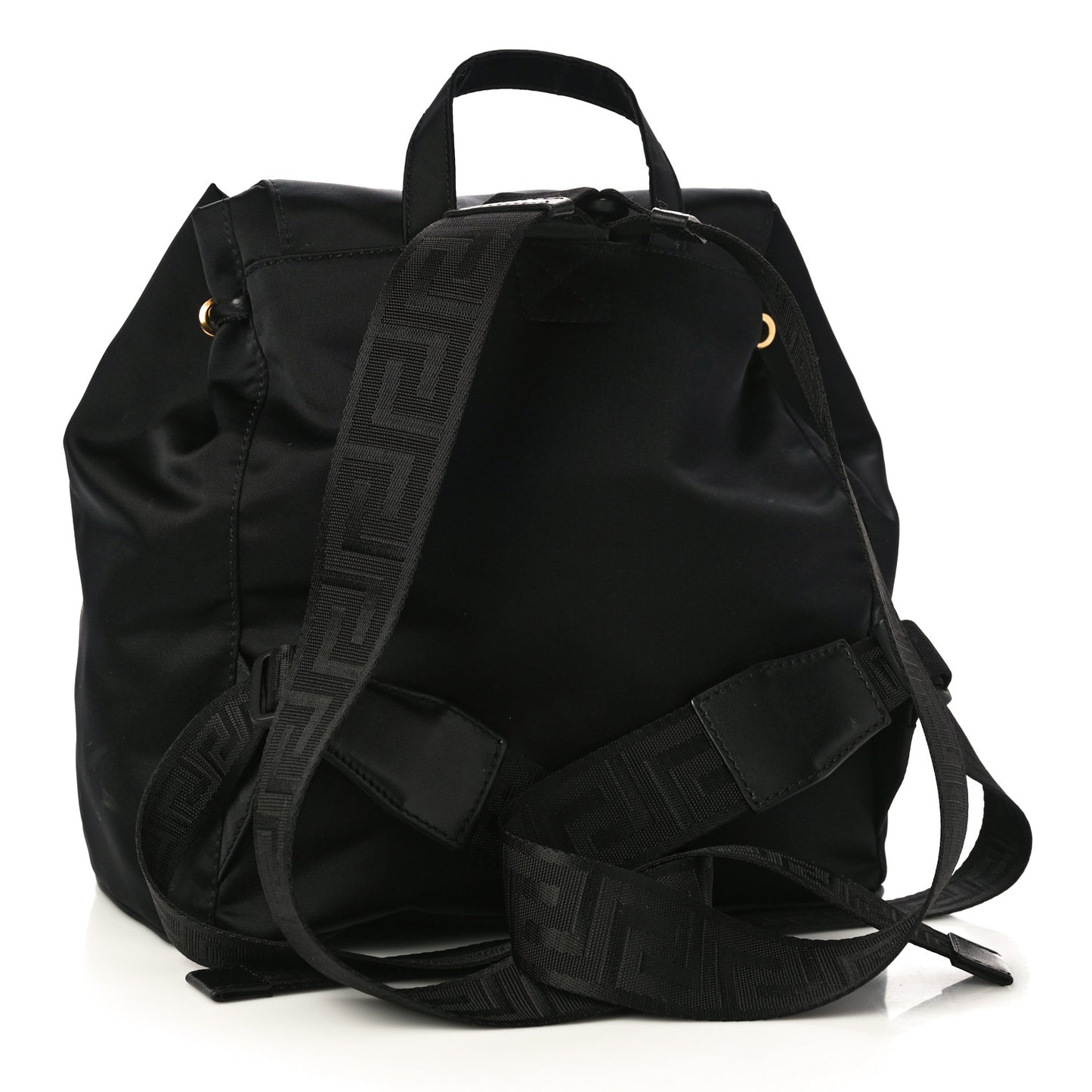 Nylon Palazzo Medusa Backpack Black