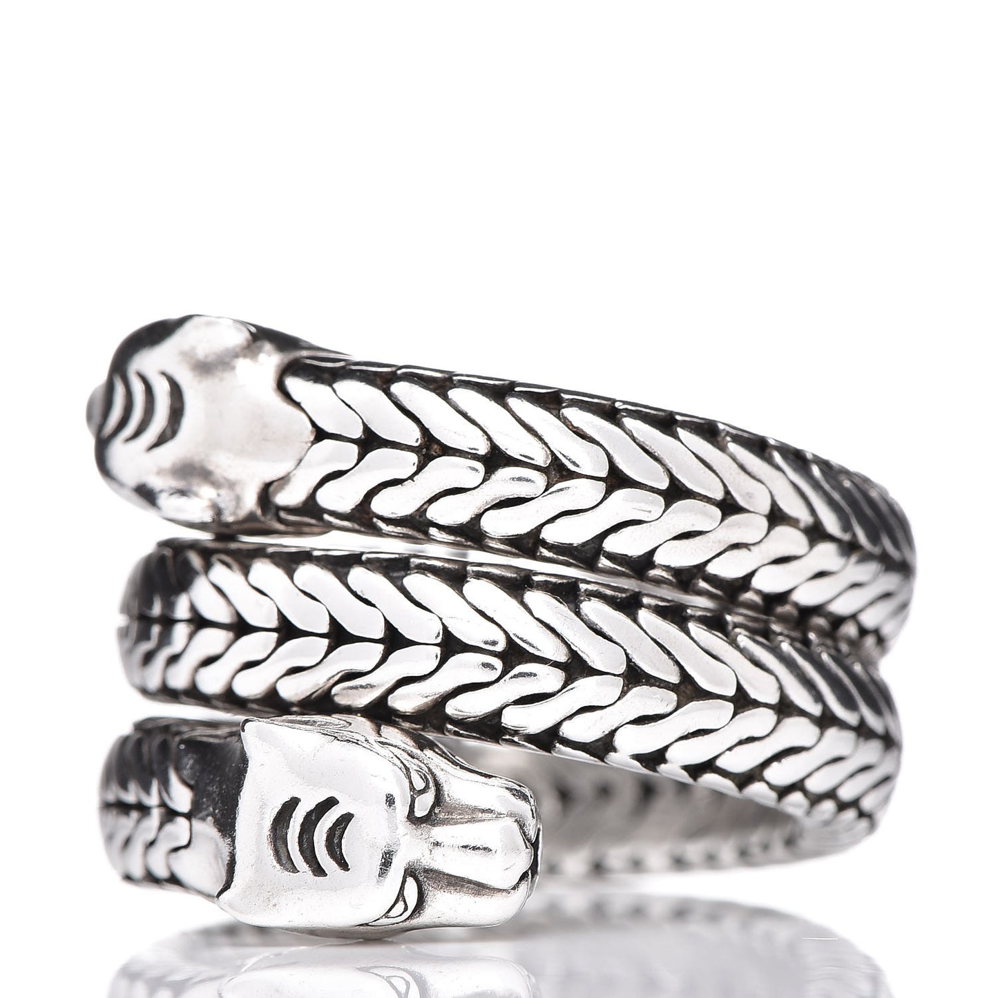 Sterling Silver Macan Coil Ring 57 8
