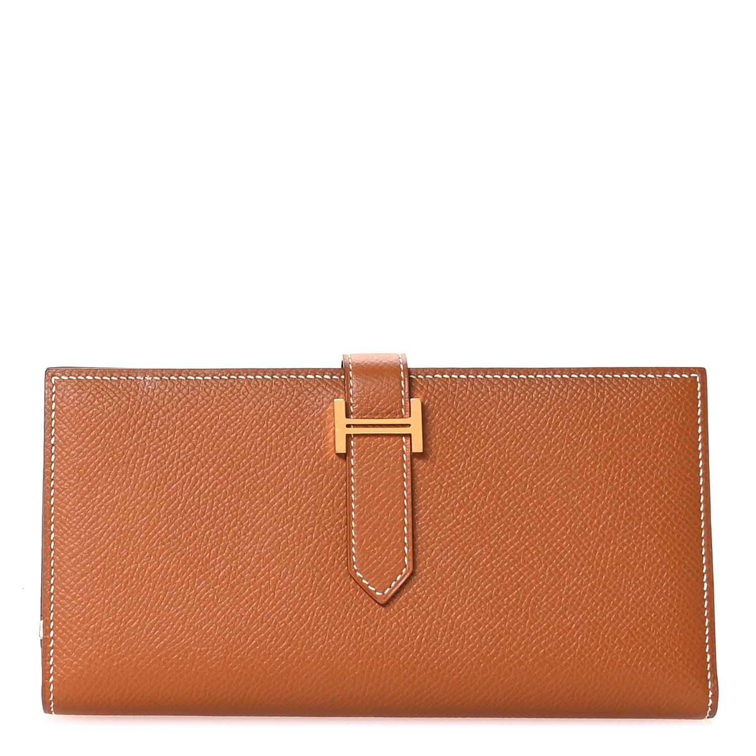 Hermes Epsom Bearn Gusset Wallet Gold 1 of 8