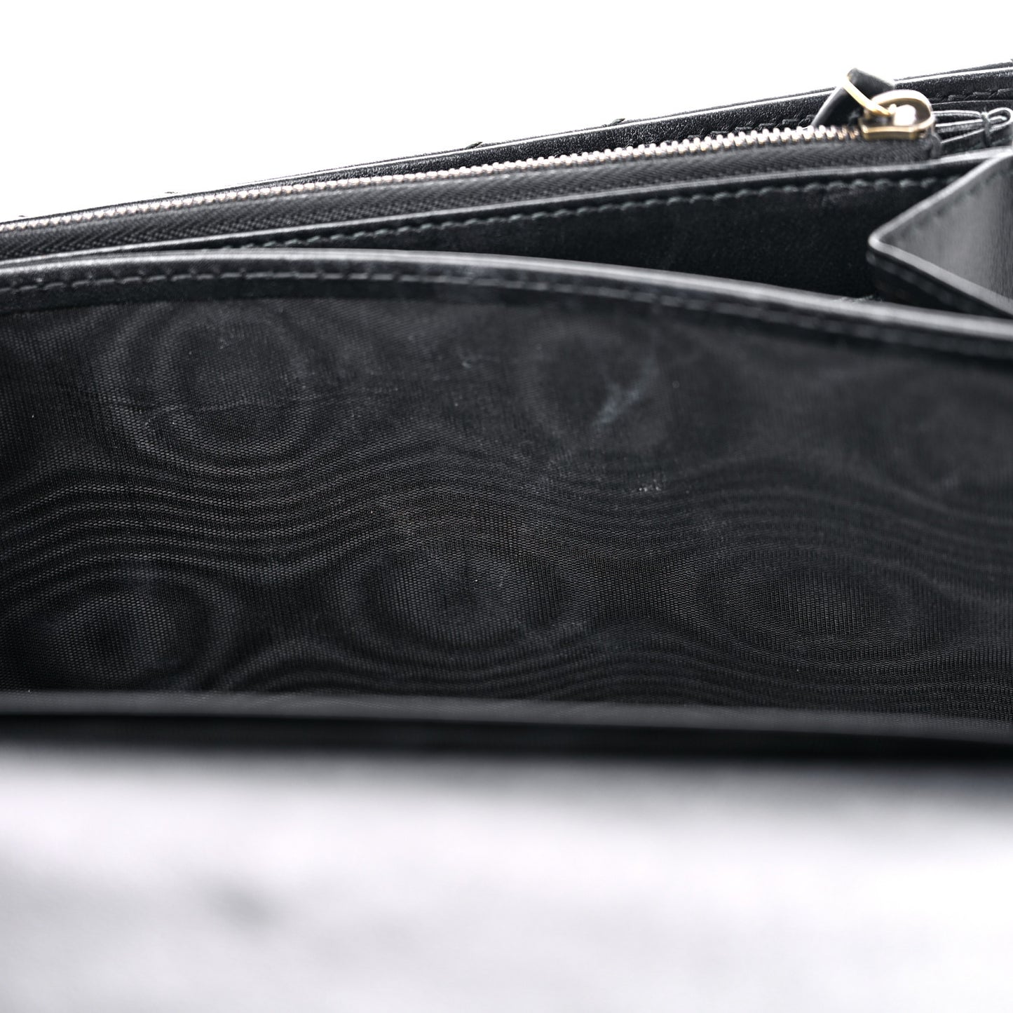 Calfskin Matelasse GG Marmont Chain Wallet Black