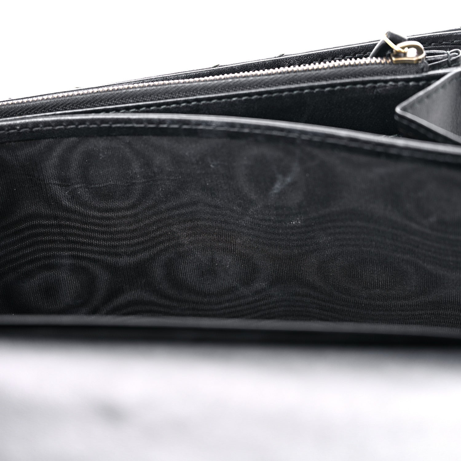 Gucci Calfskin Matelasse GG Marmont Chain Wallet Black 13 of 18