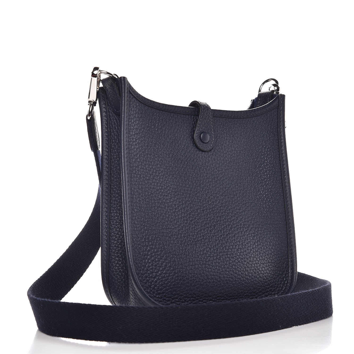 Hermes Taurillon Clemence Evelyne TPM Bleu Nuit 3 of 9