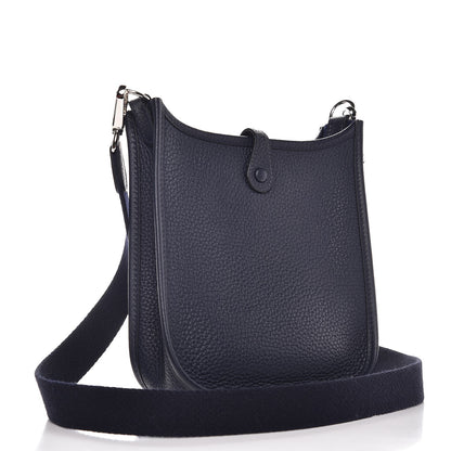 Hermes Taurillon Clemence Evelyne TPM Bleu Nuit 3 of 9