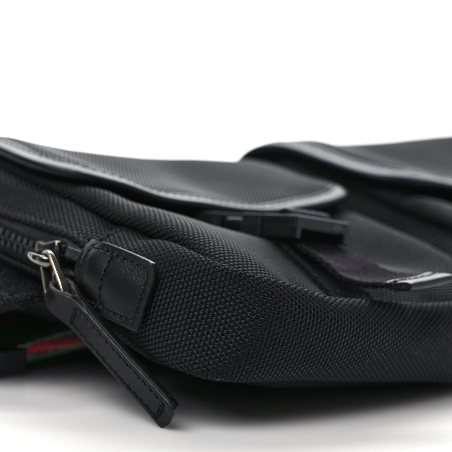 Gucci Techno Canvas Web Band Belt Bag Black 9 of 10