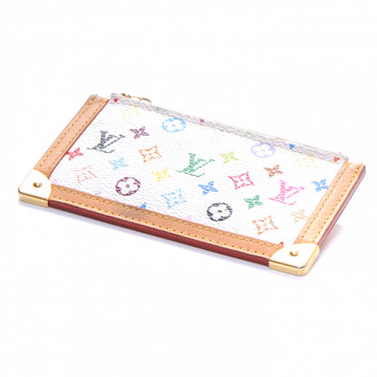 Louis Vuitton Monogram Multicolor Key Pouch White 3 of 5