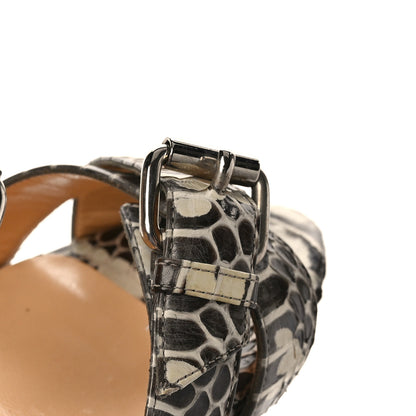 Christian Louboutin Snakeskin Atlanta 85 Sandals 36 9 of 9