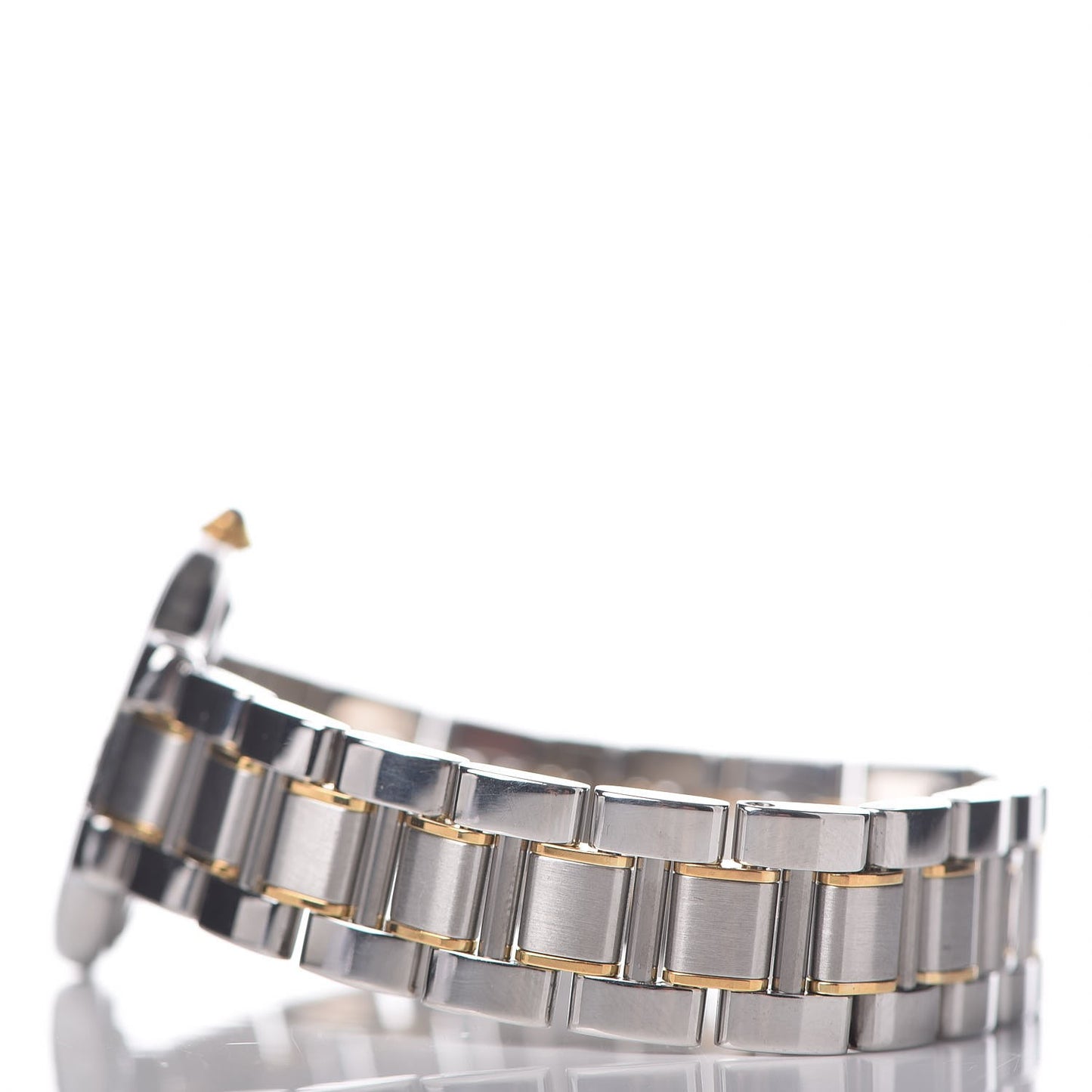 Stainless Steel 18K Yellow Gold 28mm Must De 21 Quartz Watch