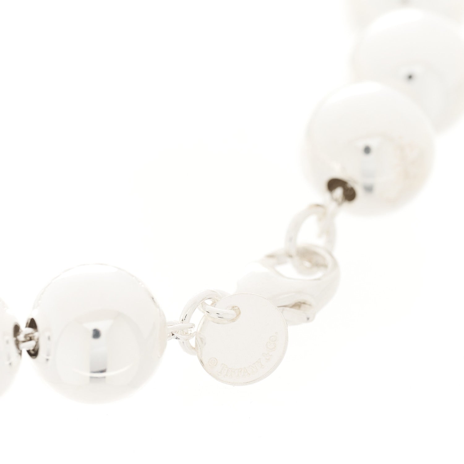 Tiffany Sterling Silver 10mm HardWear Ball Bracelet 3 of 5