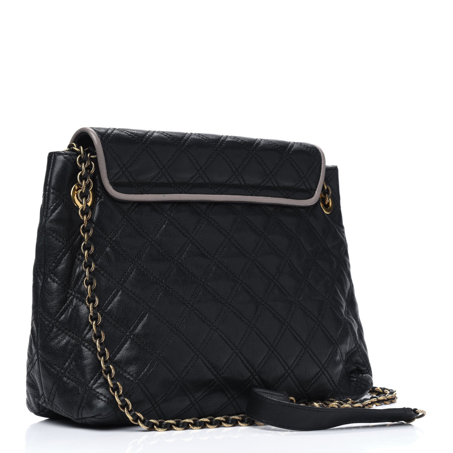 Marc Jacobs Lambskin Quilted Large Baroque Single Flap Bag Black 3 of 18