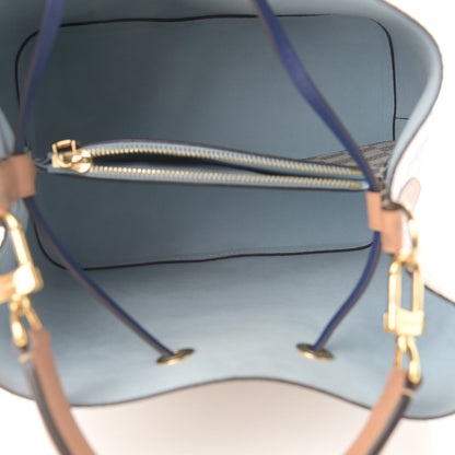Louis Vuitton Damier Azur Braided Neonoe MM Blue 5 of 12
