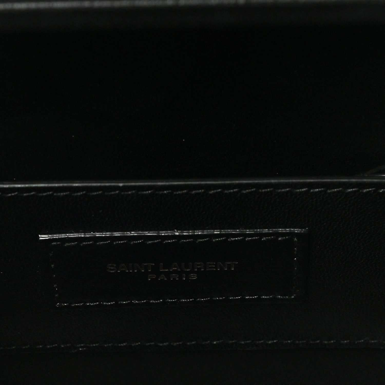 Saint Laurent Velvet Monogram Small Kate Slide Chain Crossbody Box Bag Black 5 of 12