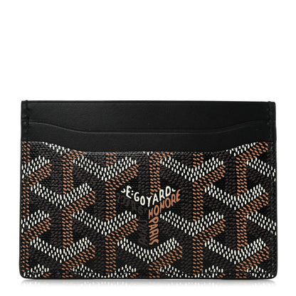 Goyard Goyardine Saint Sulpice Card Holder Black 1 of 7